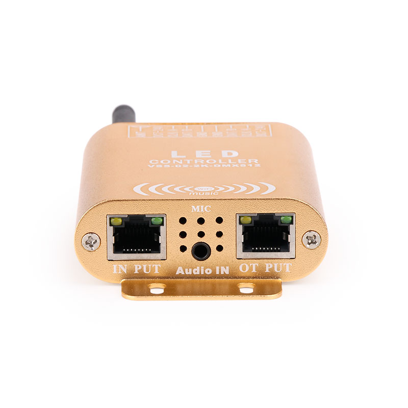 DC7-24V Double Channels 2048 pixels LED WIFI SPI Music Spectrum Android Controller For WS2812B, SK6812 RGB/RGBW Addressable LED Strip Lights APP Support Input Content DC7-24V Double Channels 2048 pixels LED WIFI SPI Music Spectrum Android Controller For WS2812B, SK6812 RGB/RGBW Addressable LED Strip Lights APP Support Input Content